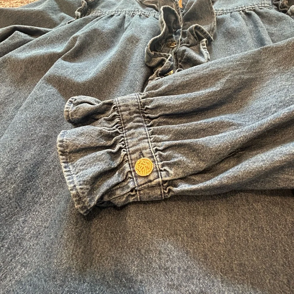 Draper James Blue Long Sleeve Dress - Picture 9 of 9